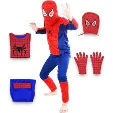 Kids Superhero Spiderman Costume Set Halloween Cosplay Bodysuit for Boys and Girls price in Pakistan
