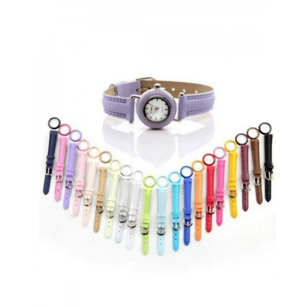 Bindas Collection Plastic Analog Watch For Girls With 21 Changeable Strap price in Pakistan