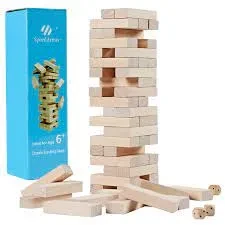 Wood Block Mini Jenga 54 Pcs Stacking Mini Tower price in Pakistan