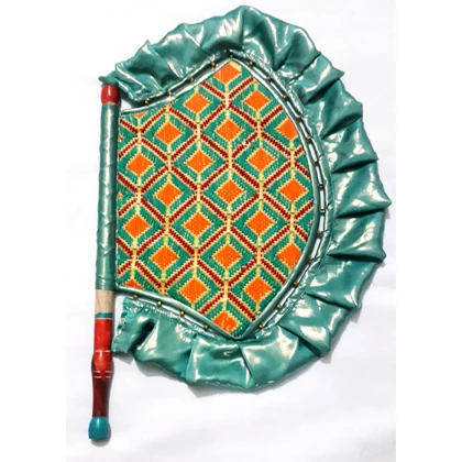 Handmade Embroidered Fancy Fan-Multi Color beautiful Design Handmade Fan . A Pack Of 2 Fan price in Pakistan