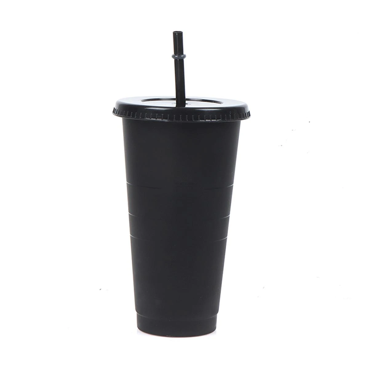 Drink Change Color Straw Mugs with Lid Plastic Tumbler Matte coffe bottle Cup price in Pakistan