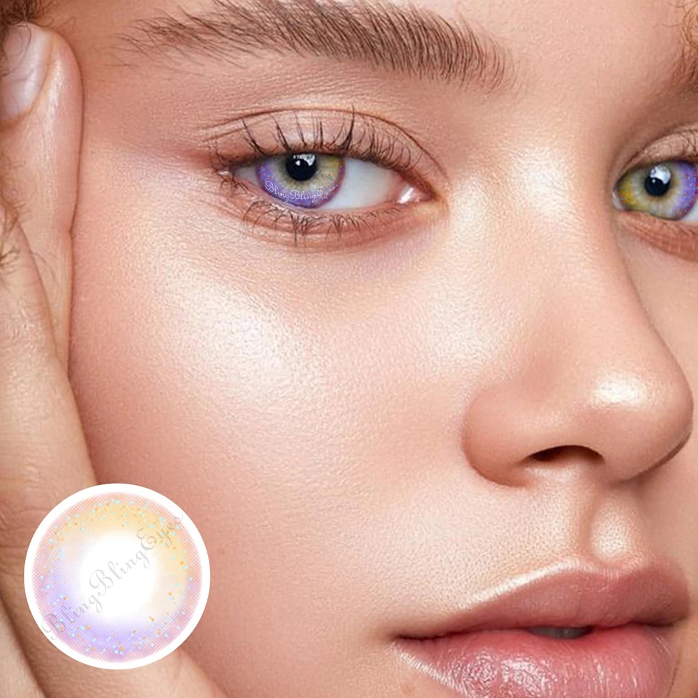 BlingBlingEyes Contact Lenses Colored Cosmetic Contact Lens for Women Eyes Makeup 1 Year Use price in Pakistan
