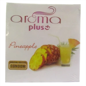 Aroma Plus Special Dotted Condoms Pineapple Flavor 3 Pieces price in Pakistan