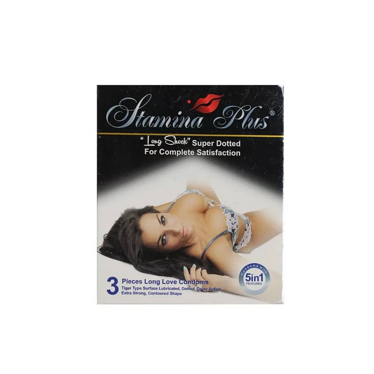 Stamina Plus Supper Dotted 5 in 1 Featured Condom – 3 Pieces (Imported) price in Pakistan