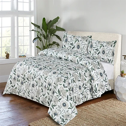 Pure Cotton Sating Export Quality King Size Bedsheet -BFHA734 (B) price in Pakistan