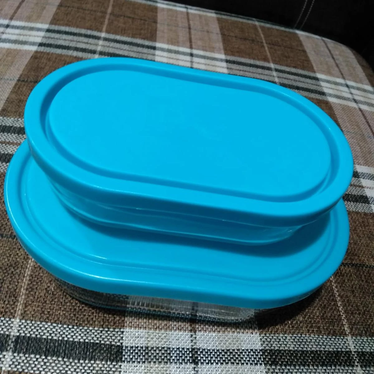 Set of 2 Box Pack Glass Air Tight Bowl , Jar Set With Plastic LID AARmarket IRAN 400 Gm + 800 GM price in Pakistan