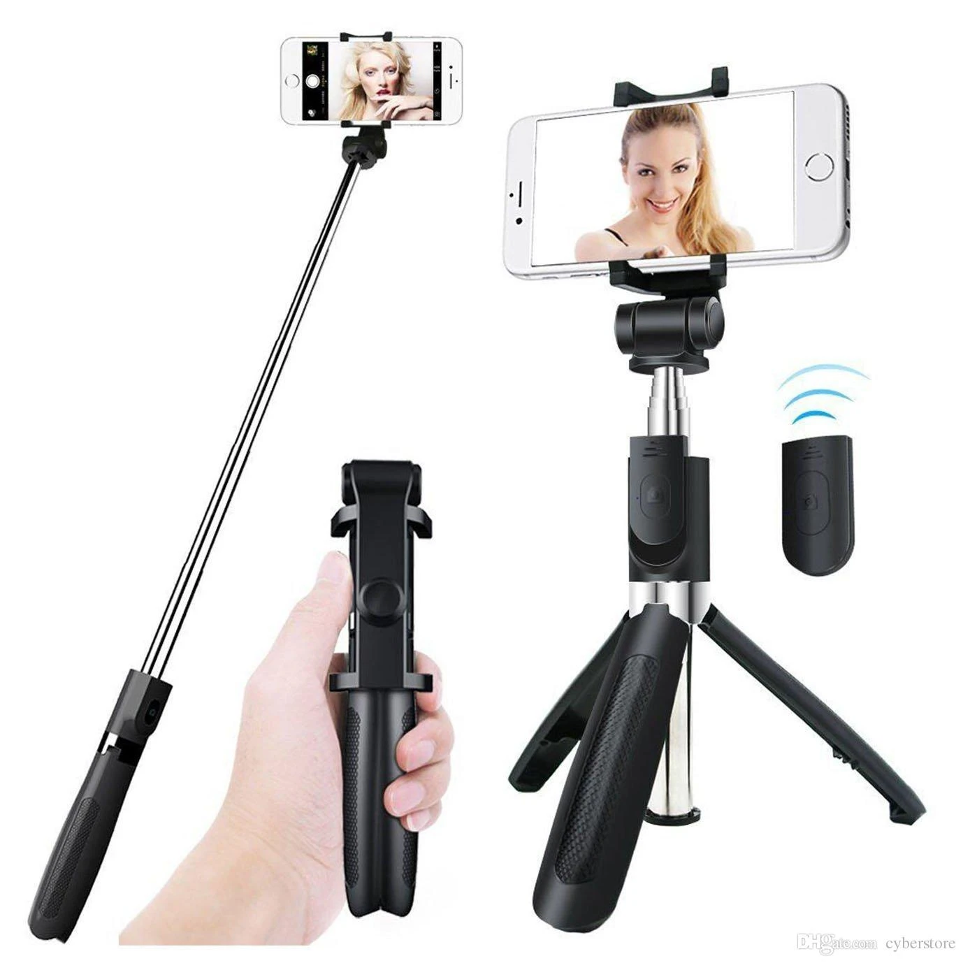 Foldable Extendable Bluetooth Selfie Stick with Mini Tripod Monopod price in Pakistan