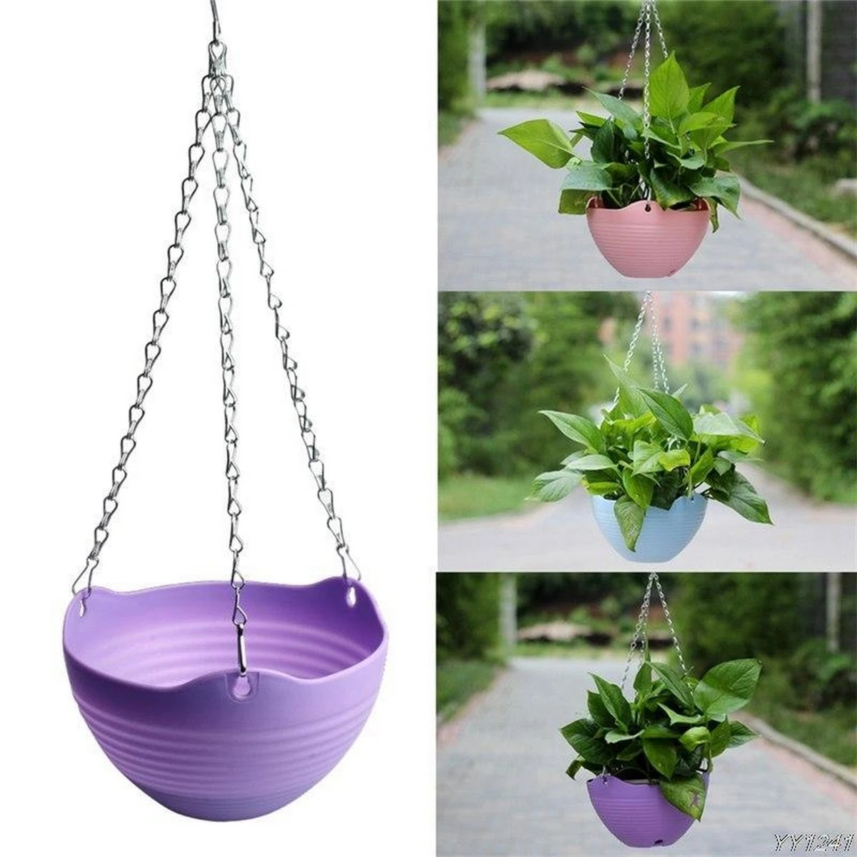 Pack of 2 Hanging Pot Garden Flower Plant Planters Decoration price in Pakistan