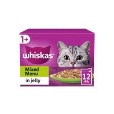 Whiskas 1+ Mixed Menu in Jelly 12 pouch Pack – (12X85GM) price in Pakistan
