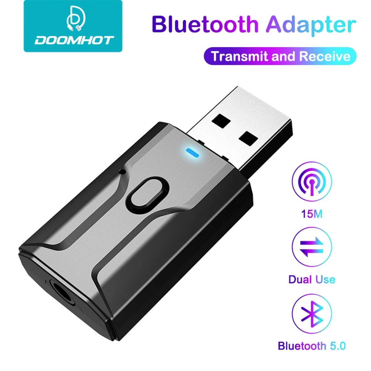 DoomHot 4 in 1 Bluetooth 5.0 BT T-ransmitters Receiv-ersAudio Receiver T-ransmitter Wireless Adapter price in Pakistan