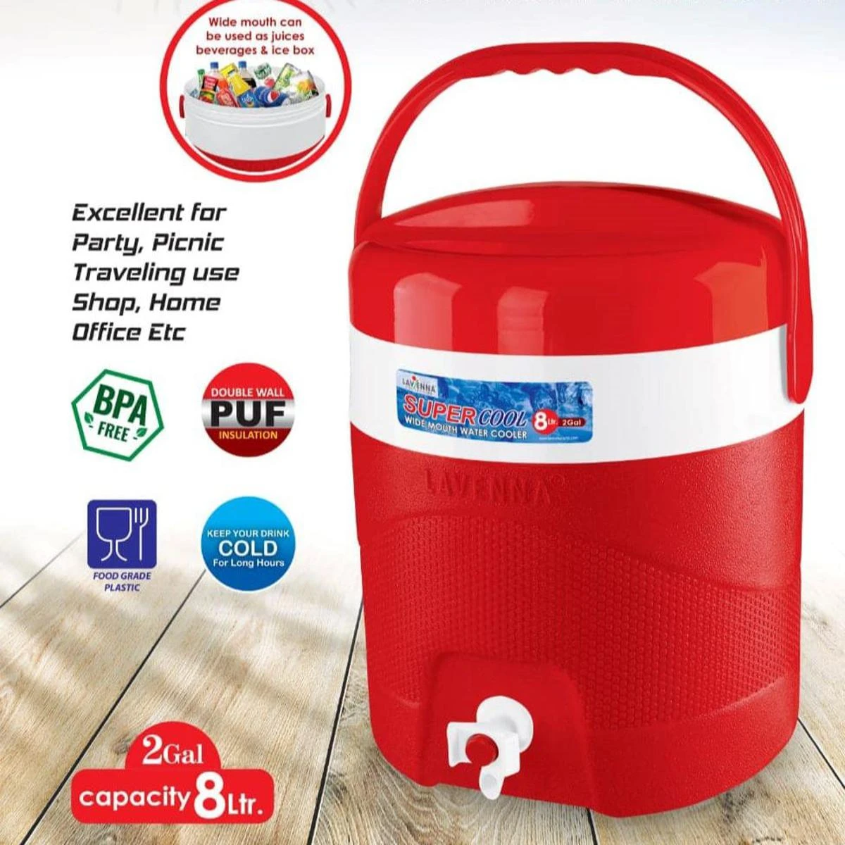 8 Litres Super Cool Travelling Cooler – price in Pakistan