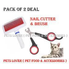 Deal for cat & puppy ( grooming brush + nail cutter ) price in Pakistan