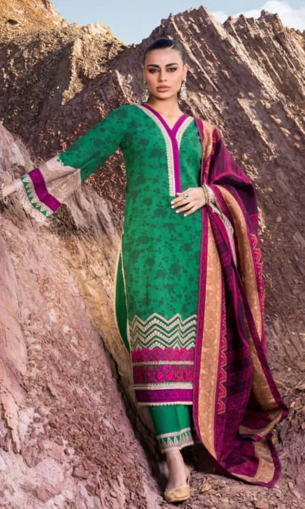 Zainab Chottani- 3PC Lawn Digital Printed Shirt With Printed Lawn Dupatta price in Pakistan