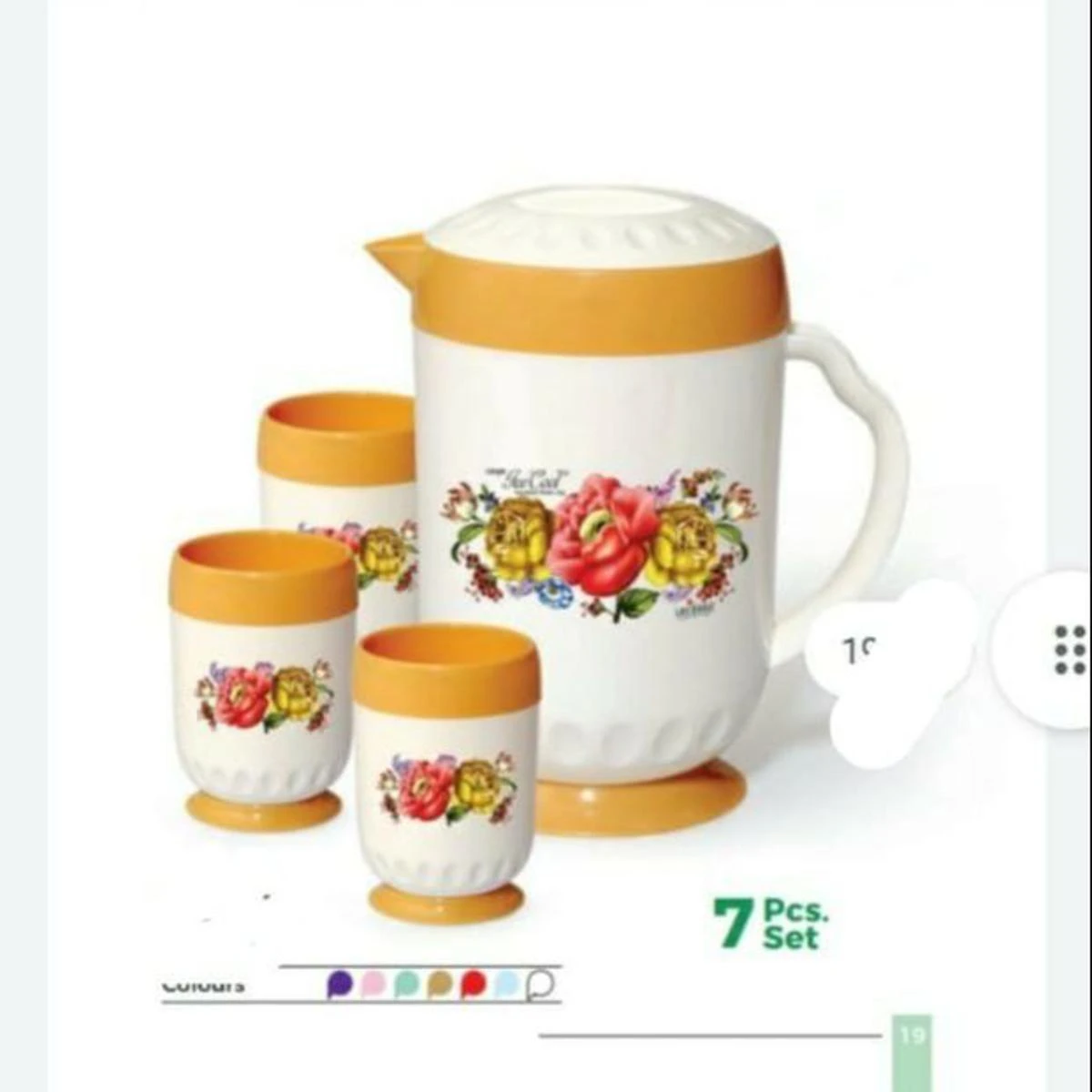 7 Pcs Set Insulated 1 Jug with 6 Glass Set 1.5 Liters price in Pakistan