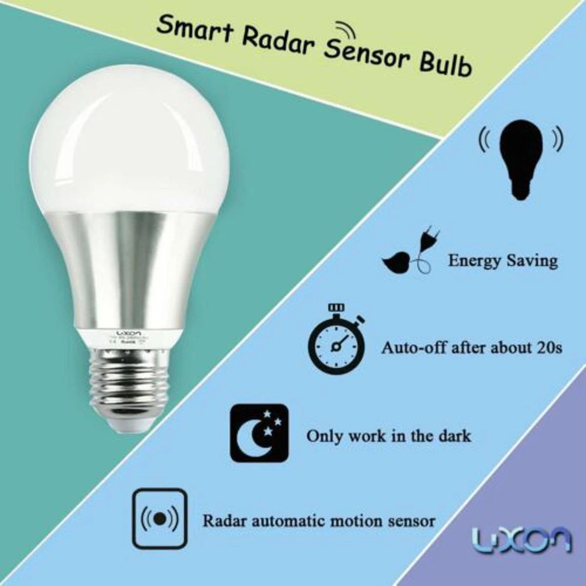 Motion Sensor Bulb ,9W & 7W. Motion Activated Dusk to Dawn Light Bulb OutdoorIndoor price in Pakistan