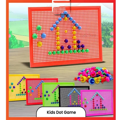 Mushroom Nails Blocks Toy Puzzle With Board for Kids. price in Pakistan