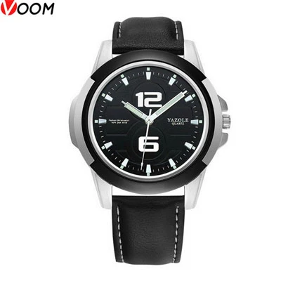 VOOM 418 Fashion Men Sports Quartz Watch With Leather Strap 30M Waterproof Luminous Wristwatch price in Pakistan