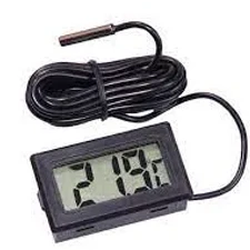 TPM10 Instant Read Aquarium Digital Thermometer Fish Tank Waterproof Probe Reptile Terrarium LED Display Gauge For Plant Soil Refrigerator ( With Batteries ) price in Pakistan