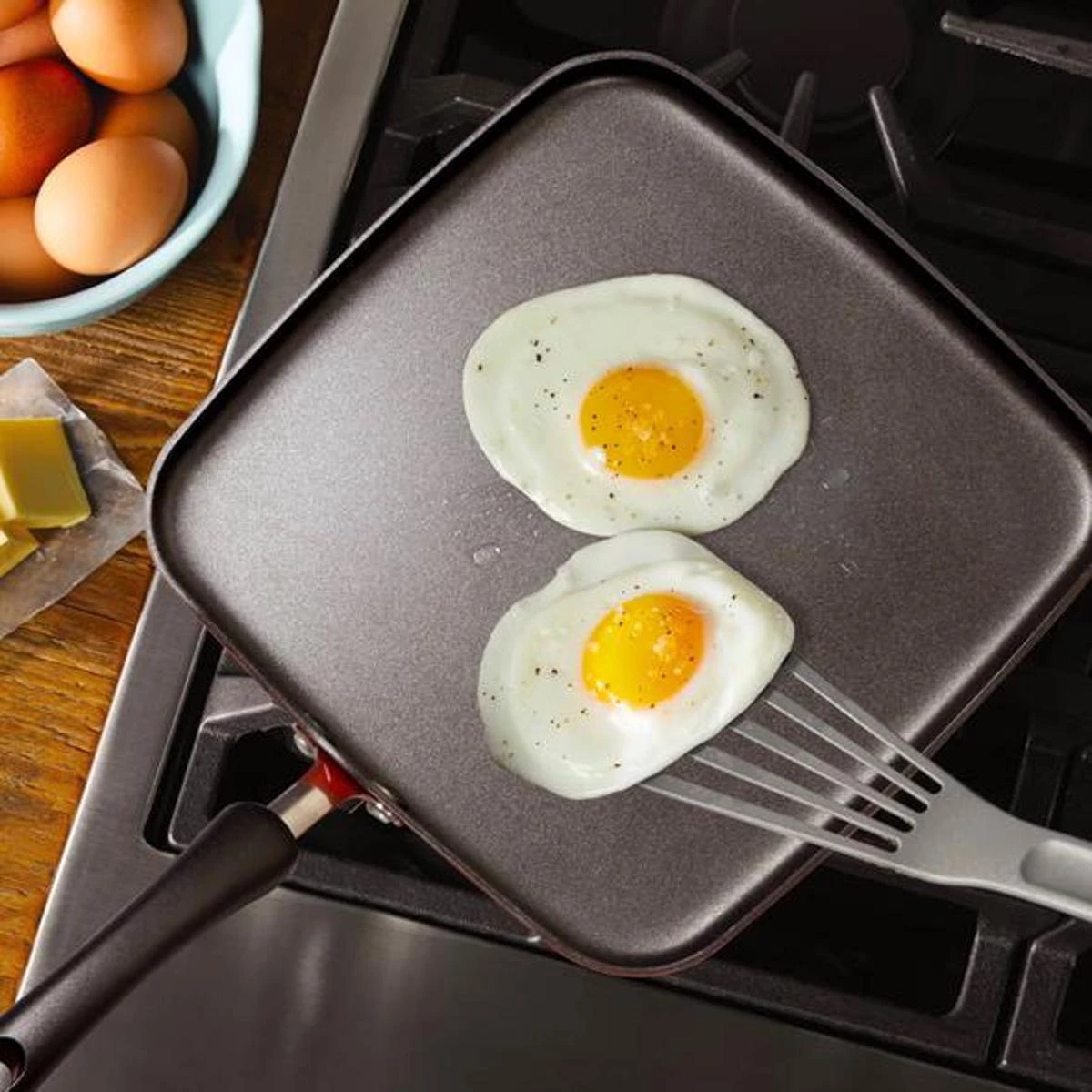 Premium Non-Stick Square Tawa 28cm (3mm Thick) Hot Plate Chokor Tawa price in Pakistan