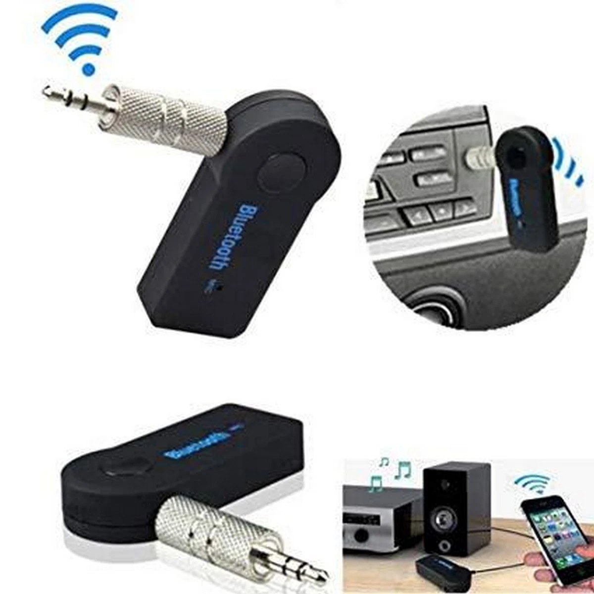 Car Bluetooth Aux Receiver For Music – Connects Any Tape with Bluetooth price in Pakistan