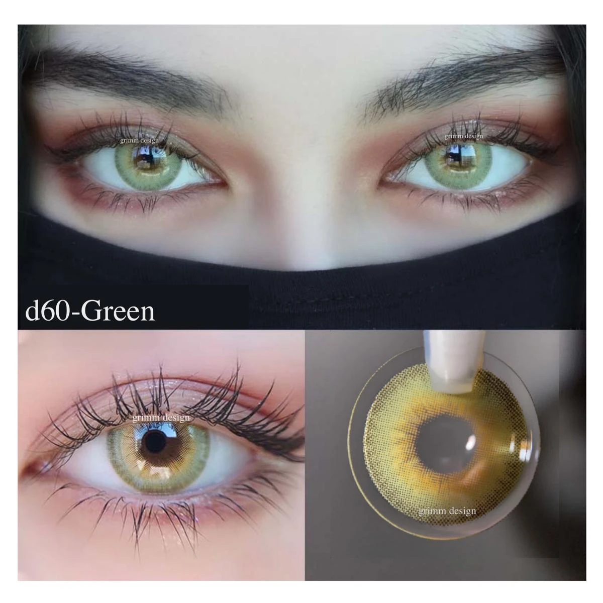 Makeup Contact Lens, Silky Green 3-Tone Eyes Color Lenses With Case  Eye lenses for Girls price in Pakistan