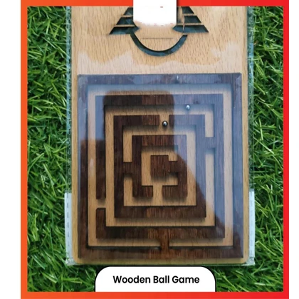 Wooden Maze Puzzle Game With Two Steel Marbles price in Pakistan