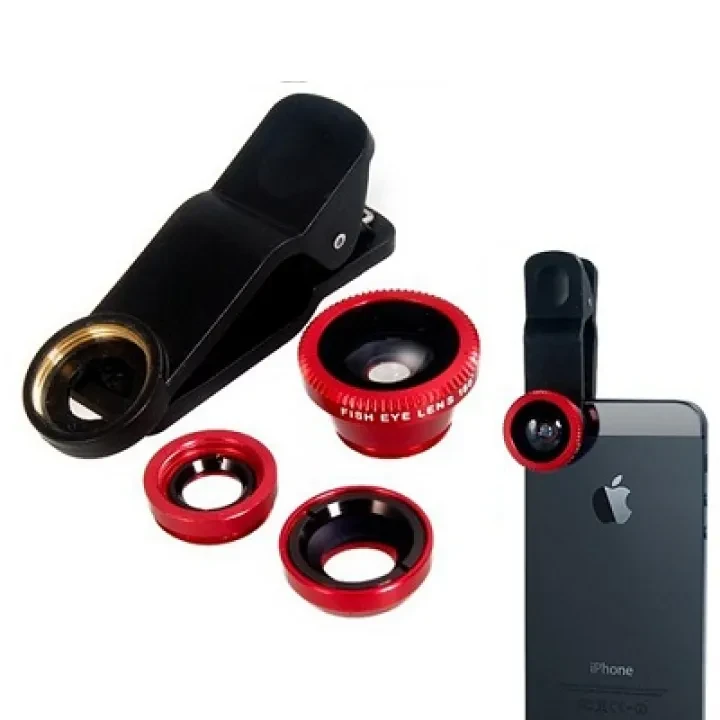 Universal Fisheye Lens Wide Angle Lens Macro Lens Mobile Camera Clip Lenses price in Pakistan