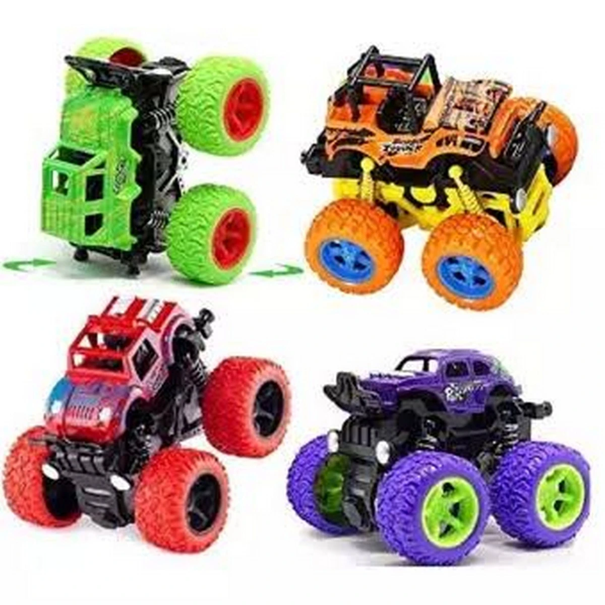 Monster Trucks Friction for Kids Big Rubber Tires Mini Rock Crawler N price in Pakistan