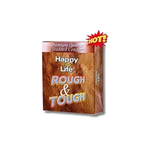 Happy Life Rough and Tough – Premium Quality Studded Condom – 3pcs price in Pakistan