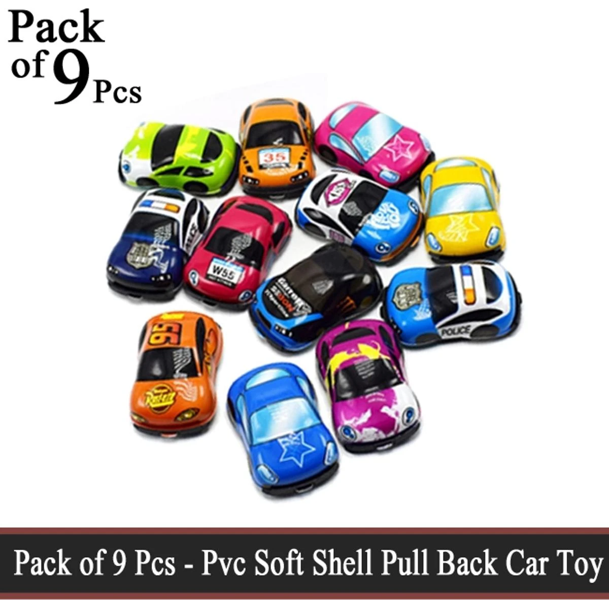 Pack of 9 Pcs – Pull Back Soft Shell Mini Car Toy Set for Kids and boys Pullback Cars Toys price in Pakistan