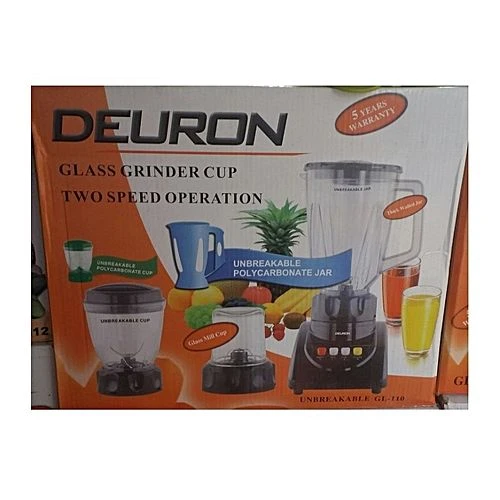 Deuron 3 in 1 – Juicer Blender GL – 116 with Unbreakable Jar price in Pakistan