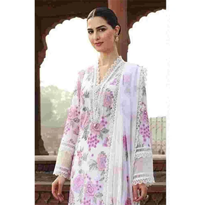 3PC Lawn Heavy Embroidered Shirt With Embroidered Chiffon Dupatta – BFAD826 (B) price in Pakistan