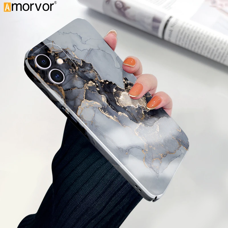 iPhone 11 Back Cover Luxury Marble Hard Phone Case Camera Protection Mobile Cover price in Pakistan