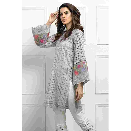 2PC Lawn Heavy Embroidered Shirt With Lawn Trouser with Patch – BFLE824 (B) price in Pakistan