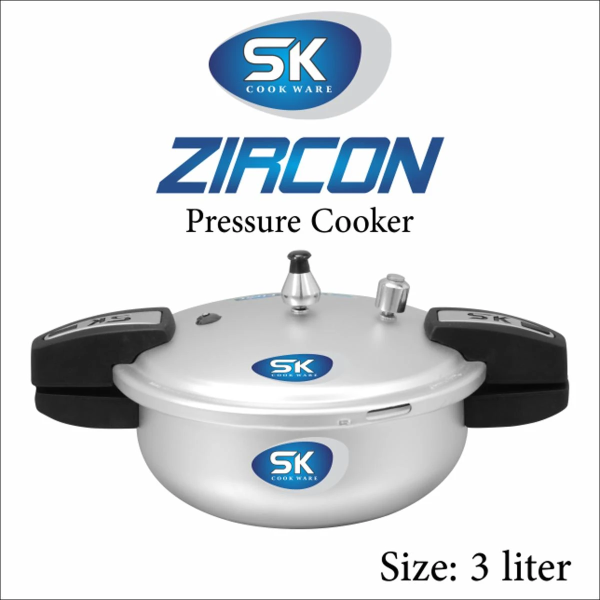 Sk Cookware Zircon Pressure Cooker 3,4,7 liter glass lid with 7 liter pressure cooker price in Pakistan