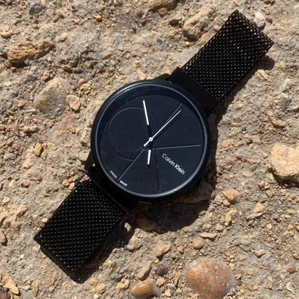 Minimalist Black Watch for Men, Magnet Band Analog Watch for Men price in Pakistan