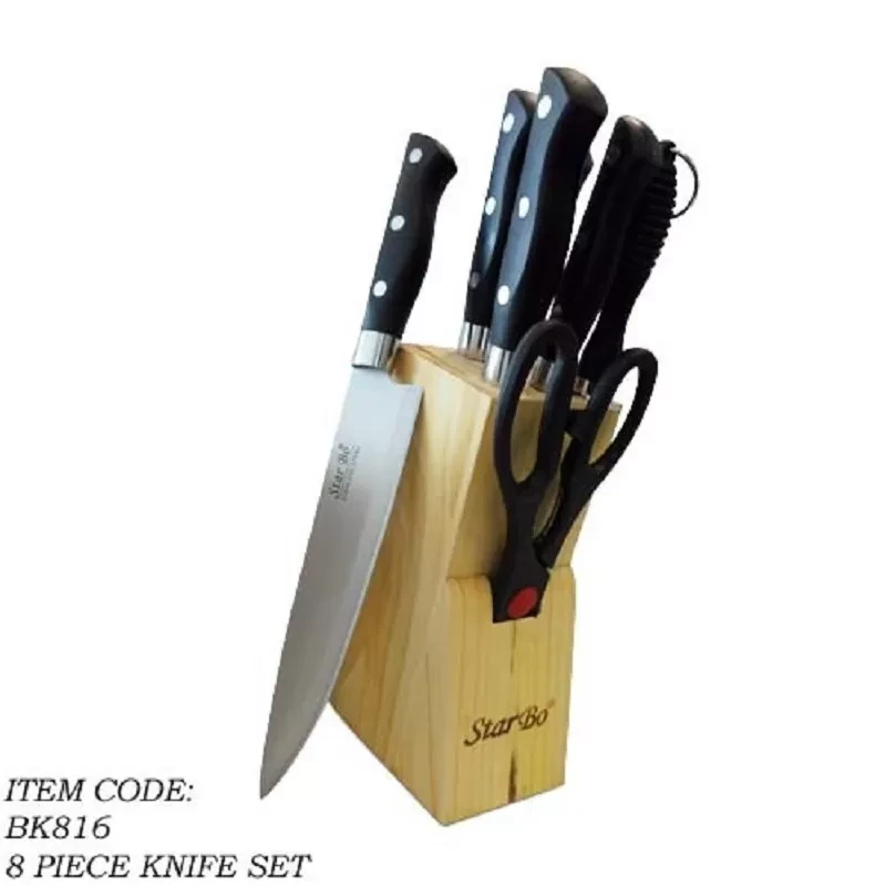 Pack of 8 Knife Set With Wooden Stand price in Pakistan