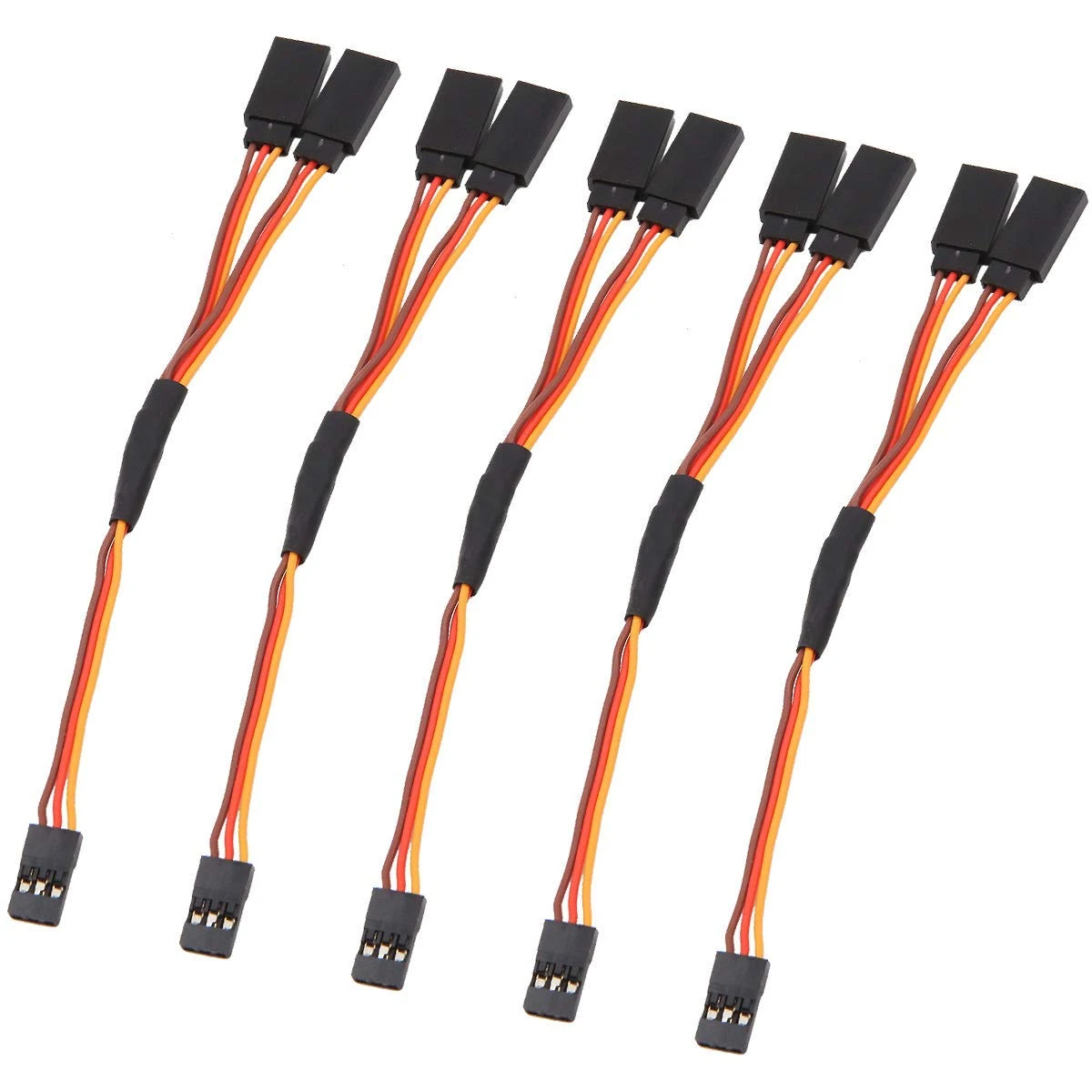 5Pcs 150mm Y Type Extended Line Extension Lead Wire Cable For Futaba Jr Y Harness Servo Lead Extension price in Pakistan