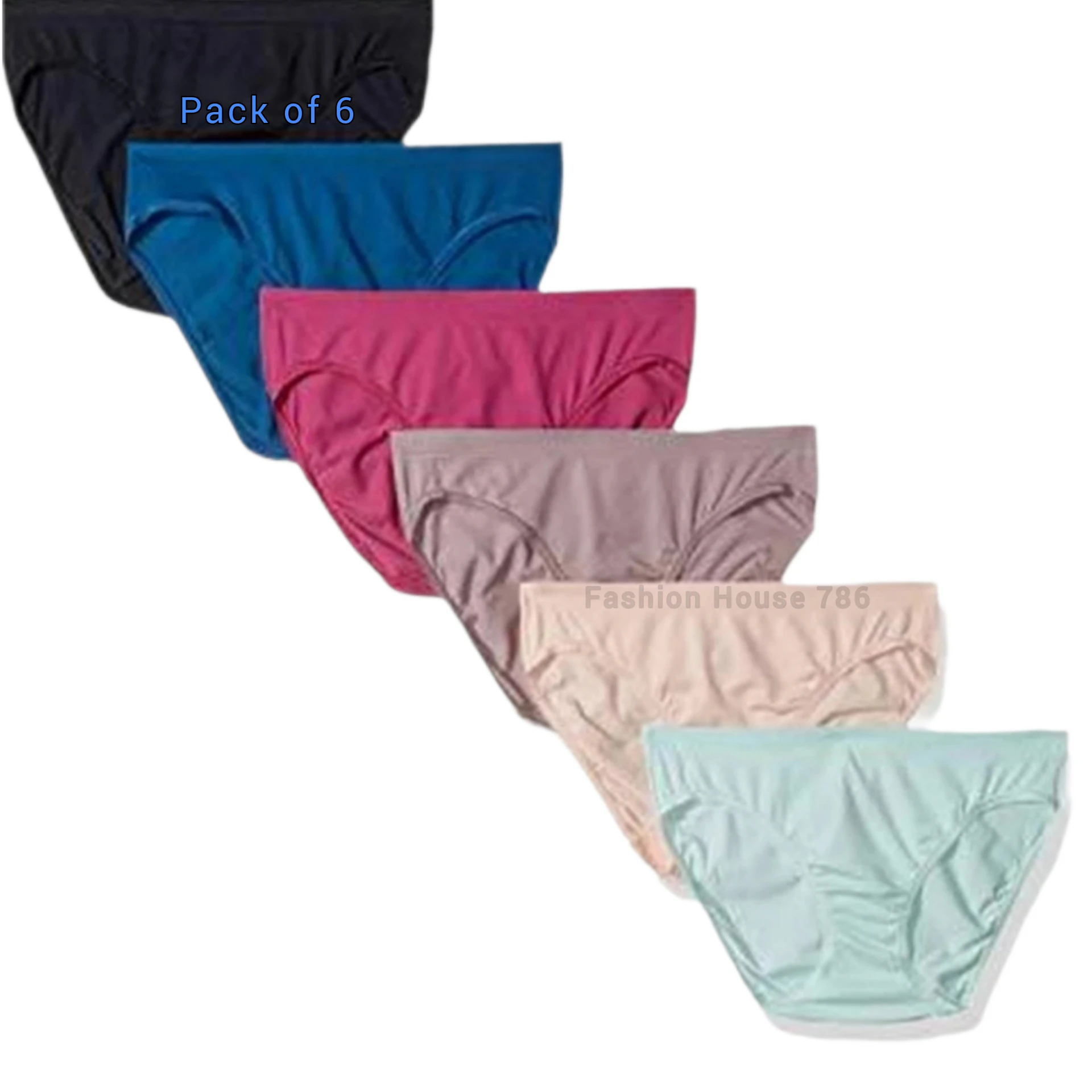 Pack Of 6 Soft Cotton Underwear Panties For Women & Girls price in Pakistan